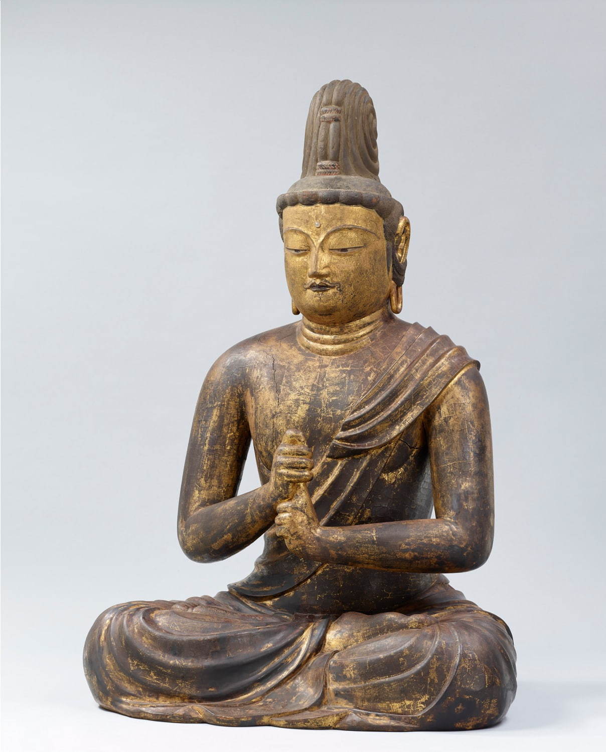 国宝 五智如来坐像のうち大日如来 京都・安祥寺蔵