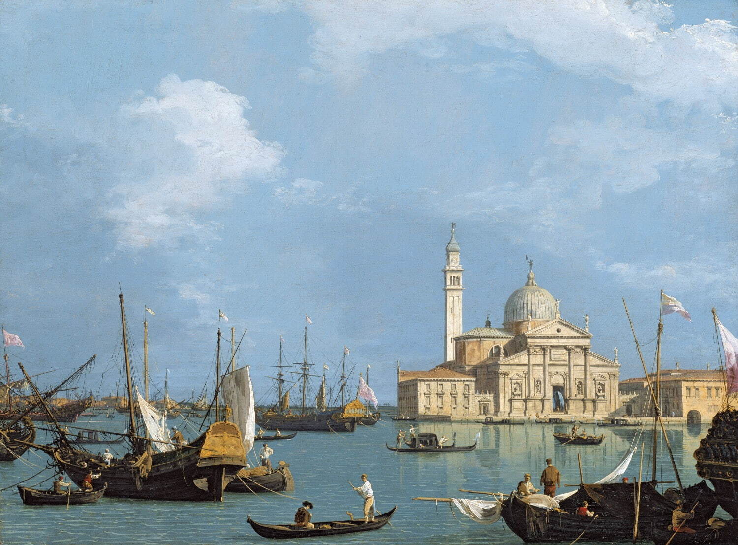 カナレット(ジョヴァンニ・アントニオ・カナル)《サン・ジョルジョ・マッジョーレ聖堂、サン・マルコ沖から望む》1726-1730年頃
Museum of Fine Arts, Boston, Bequest of William A. Coolidge
