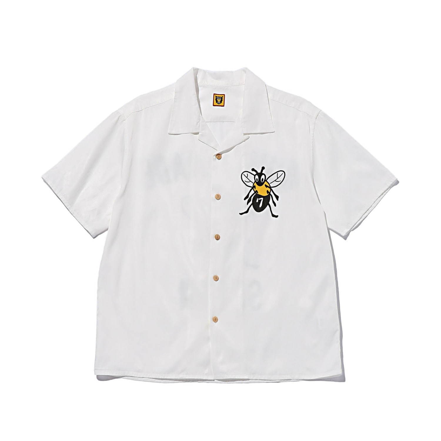 スタジオ セブン×ヒューマンメイド、“蜂アイコン”のシャツやナップサックなど｜写真1
