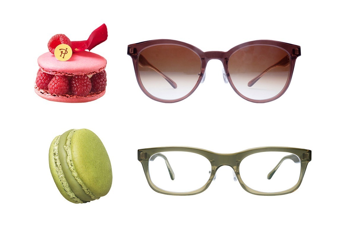 ラウンド型｜ピエール・エルメのスイーツがアイウェアに - ライチ＆ローズをのせた「イスパハン」色サングラスなど