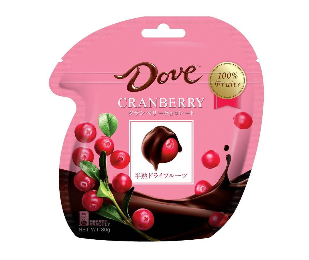 米チョコレート「ダブ(Dove)」日本上陸、半熟クランベリーを包んだ「ダブ クランベリー」全国展開へ｜写真1