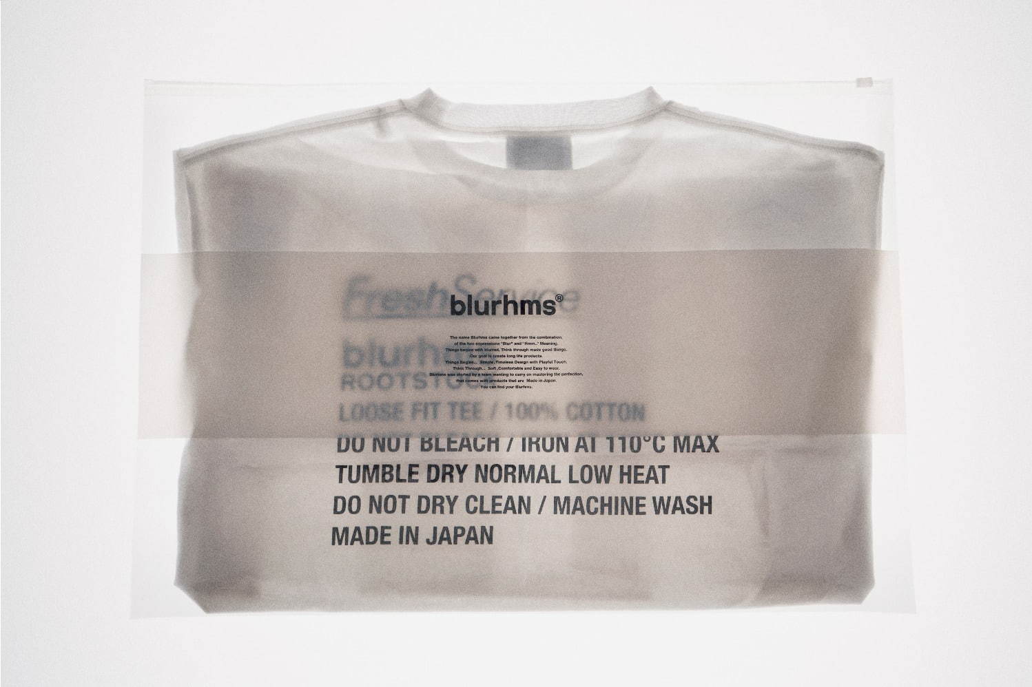 フレッシュサービス×ブラームス“製品表示”プリントのルーズTシャツ限定発売｜写真7