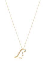ALIITA DINO ブルーサファイア チェーンブレスレット 恐竜 aliita-necklace-dinosaur-gold-