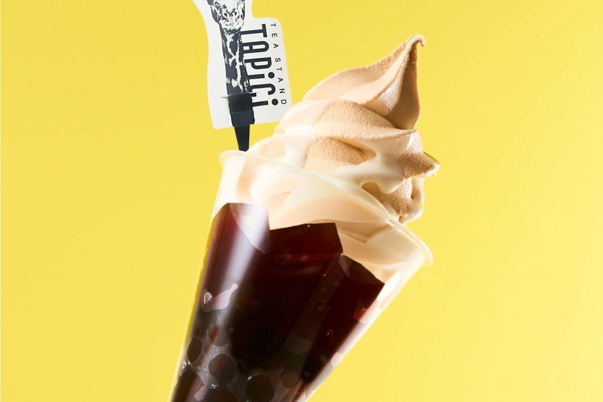 チーズティー｜タピオカ×紅茶ソフトクリーム×チーズフォーム「タピオカサンデー」タピチ ティースタンドより