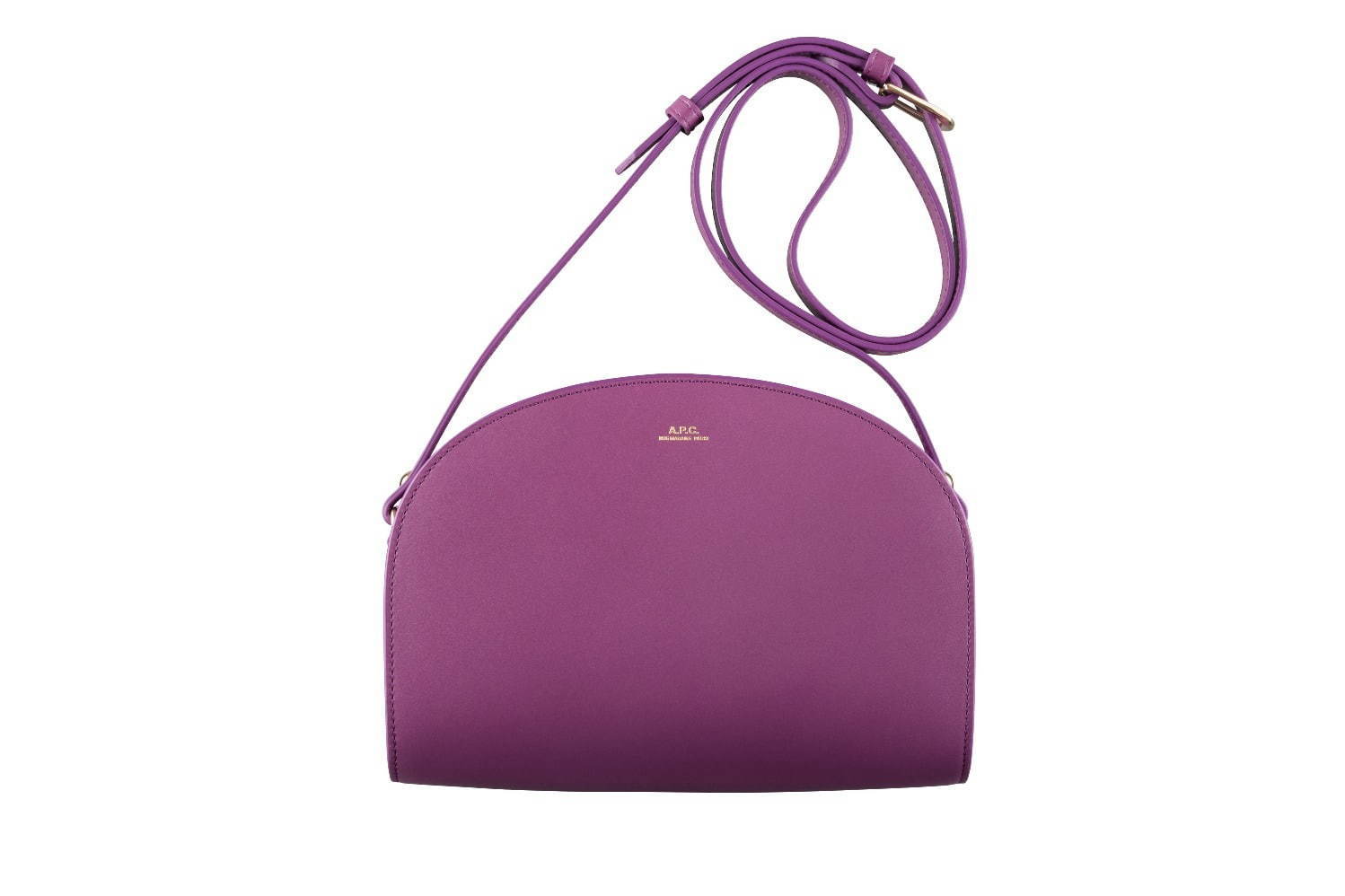 A.P.C.ジェイアール京都伊勢丹にオープン、秋色フューシャの“半月”モチーフバッグ＆ポーチ限定で