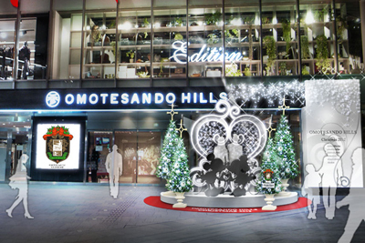 表参道ヒルズのクリスマスでディズニーを満喫 - 限定アイテムも登場