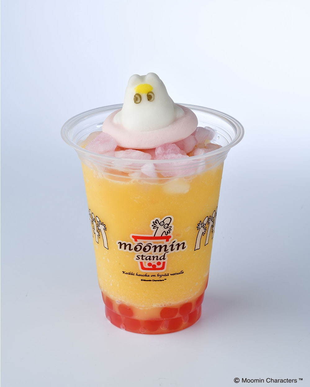 ムーミンスタンド限定ドリンク、マシュマロのムーミンが浮かぶ「カルピス」フローズン|写真2