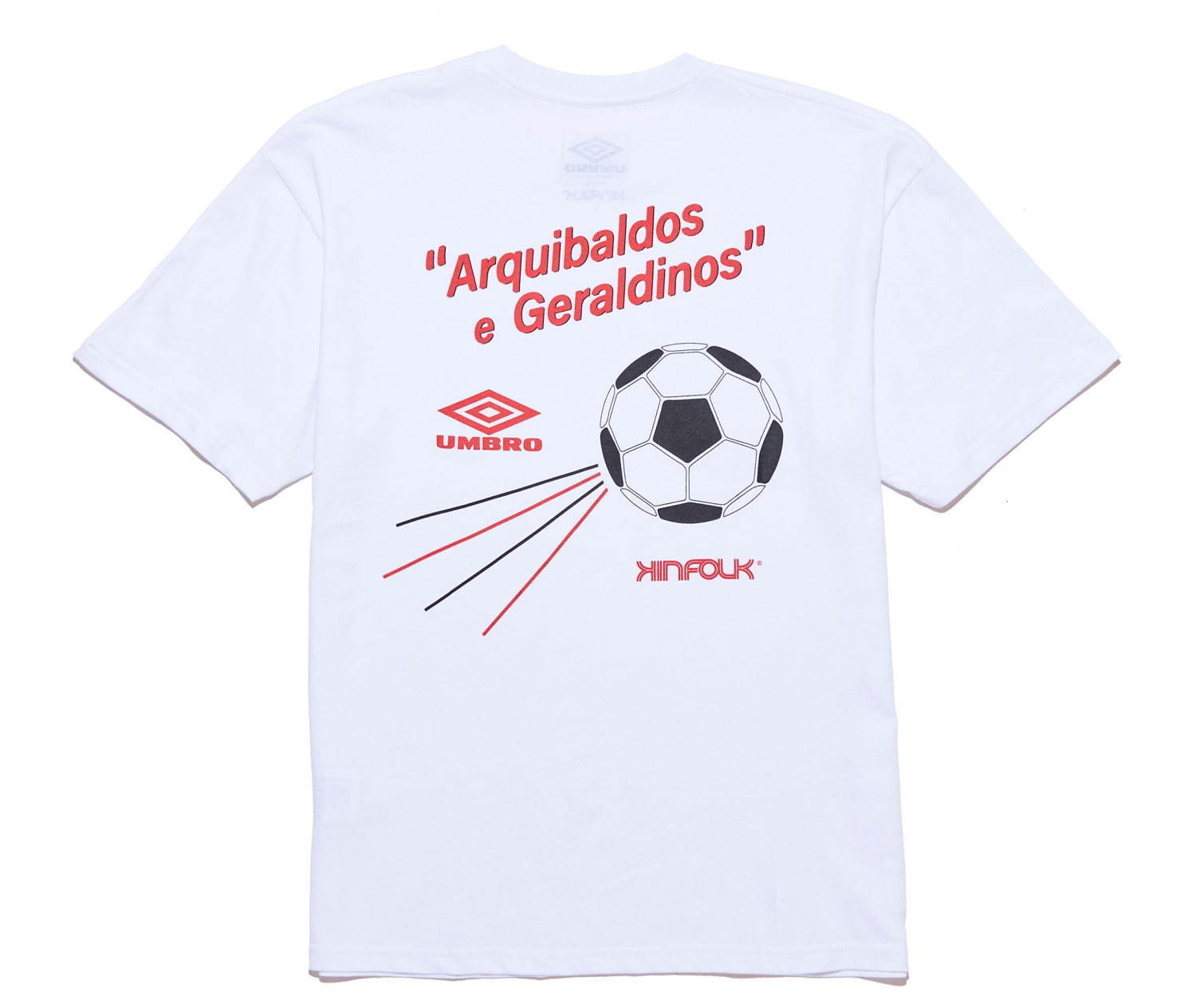 アンブロ×キンフォーク、サッカーのユニフォームを再現したシャツやロゴTシャツなど｜写真8