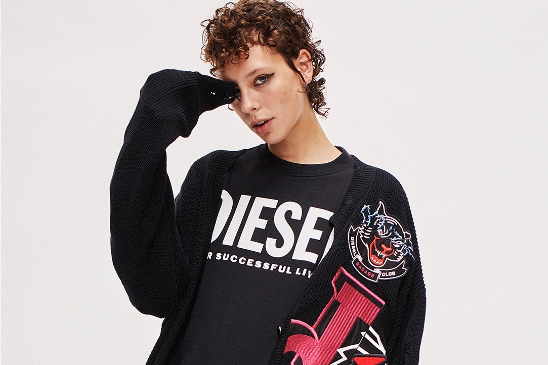 ディーゼルの新作デニム19年秋冬メンズ＆ウィメンズから、ソフトな着心地のマキシ丈スカート初登場