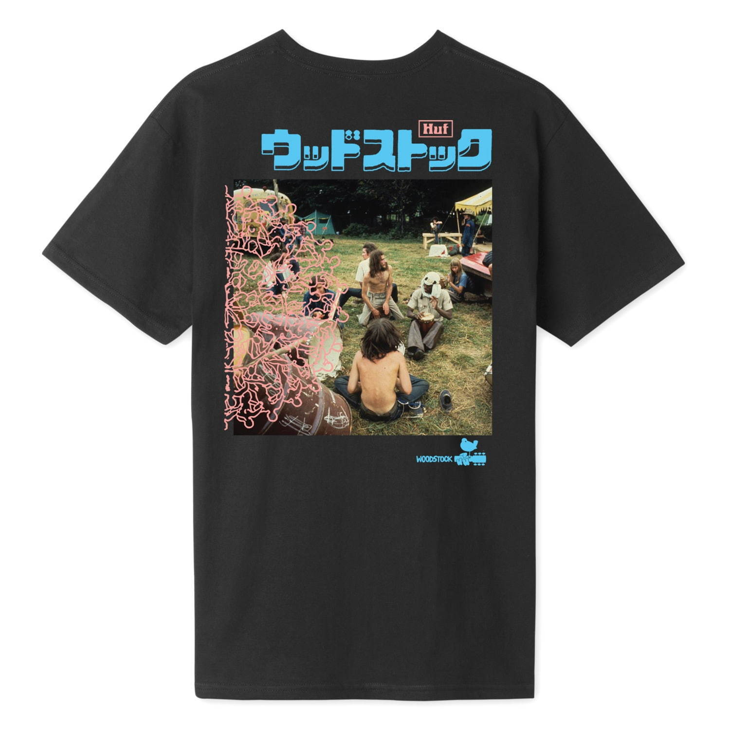 ハフ×ウッドストックフェスティバル、40万人以上の聴衆を撮影したプリントジャケットやタイダイTシャツ｜写真11