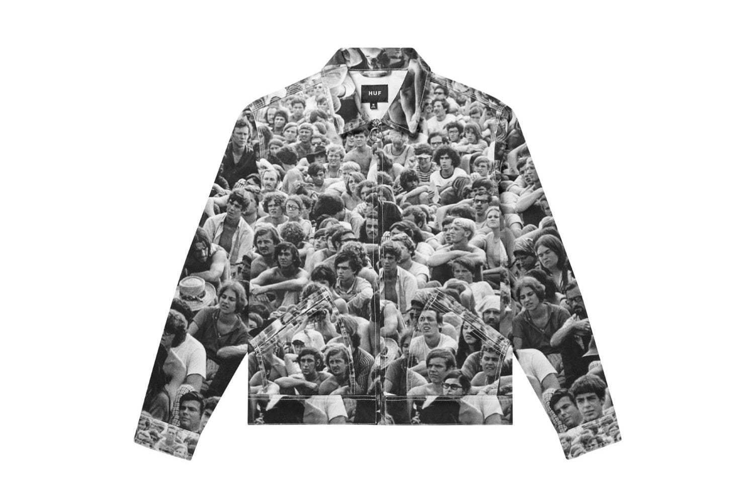 60年代デザイン｜ハフ×ウッドストックフェスティバル、40万人以上の聴衆を撮影したプリントジャケットやタイダイTシャツ