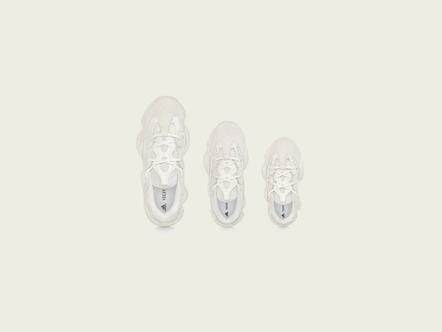 アディダス(adidas) YEEZY 500 BONE WHITE｜写真1