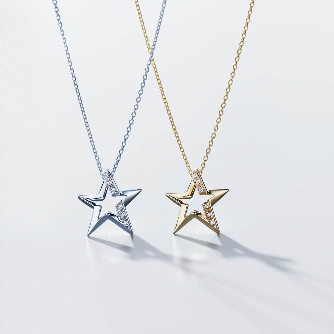 スタージュエリー“星&月”モチーフの新作 - ダイヤモンド輝く星ネックレスや三日月ピアス - ファッションプレス