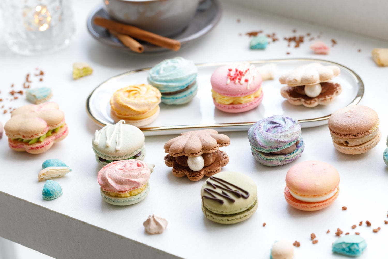 チーズティー｜手作りマカロン専門店「どっとり」代官山にオープン、貝殻や花を象った“カラフルマカロン”