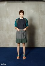 カラー(kolor) 2013年春夏ウィメンズコレクション - ハイブリッドなテキスタイルが生む清涼感｜写真1