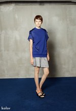 カラー(kolor) 2013年春夏ウィメンズコレクション - ハイブリッドなテキスタイルが生む清涼感｜写真5