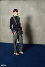 カラー(kolor) 2013年春夏ウィメンズコレクション - ハイブリッドなテキスタイルが生む清涼感｜写真6