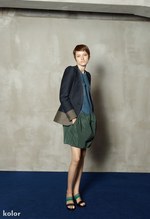 カラー(kolor) 2013年春夏ウィメンズコレクション - ハイブリッドなテキスタイルが生む清涼感｜写真10