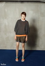 カラー(kolor) 2013年春夏ウィメンズコレクション - ハイブリッドなテキスタイルが生む清涼感｜写真11