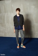 カラー(kolor) 2013年春夏ウィメンズコレクション - ハイブリッドなテキスタイルが生む清涼感｜写真12