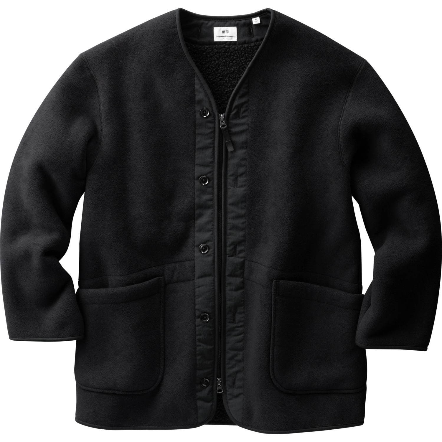 i*t様 ユニクロ エンジニアドガーメンツ ノーカラーコート UNIQLO × Engineered Garments】ノーカラーコート 3コーデ