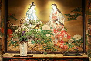 展覧会「いけばな×百段階段2019」ホテル雅叙園東京で - 日本画×生け花の饗宴、45流派が出展｜写真1