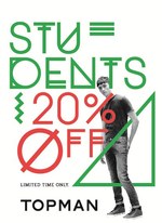 TOPSHOP/TOPMANが大学前で20%OFF券付バッグ配布、人気スタイリストのワークショップも｜写真1