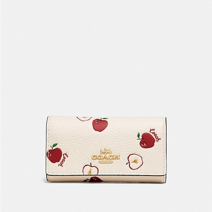 ˚✧美品✧༚ 【coach】リンゴ柄キーケース　日本限定 コーチ 6連キーケース リンゴ柄 アップル ホワイト - メルカリ