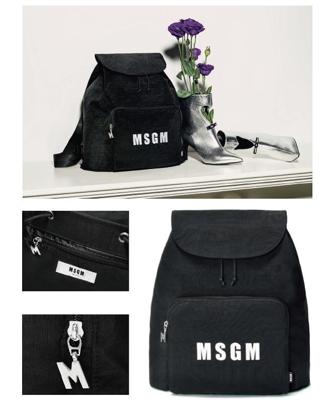 MSGM エムエスジーエム 新品 ロゴ リュック バックパック