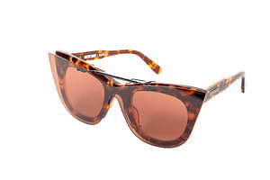 sacai×ネイティブ サンズのサングラス、異素材ミックスのスクエア型やキャットアイ