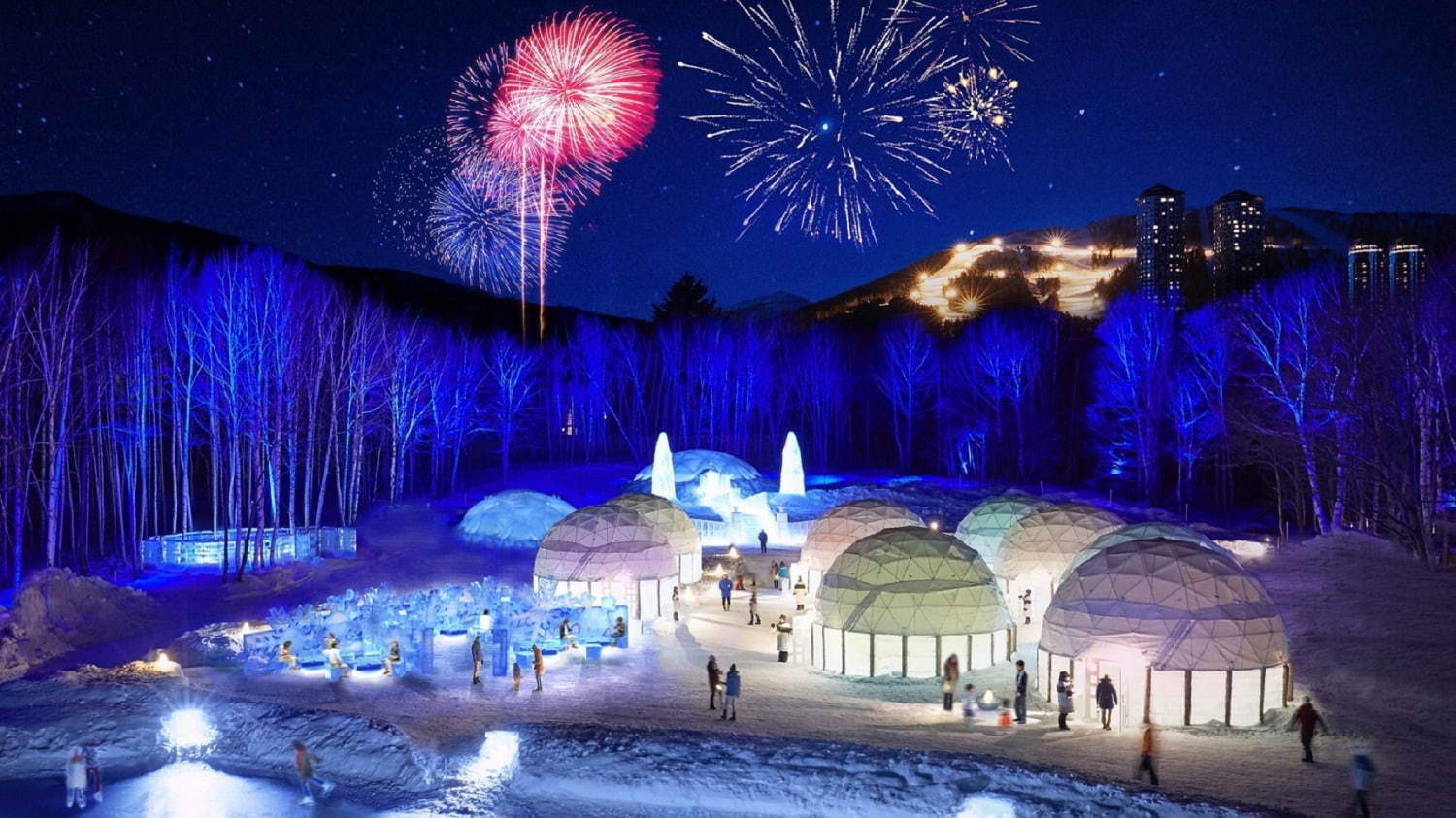 北海道・星野リゾート トマムの氷の街「アイスヴィレッジ」氷上のスイーツショップや本格的バー｜写真1