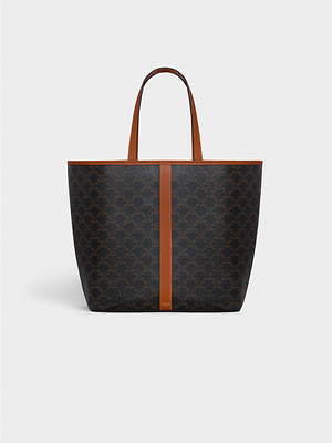 ＼全品10%OFFクーポン★18日00時〜／ 【中古】 セリーヌ トートバッグ レディース ブランド CELINE トリオンフキャンバス ミニ  バーティカル カバ ブラウン バッグ | 腕時計のななぷれ