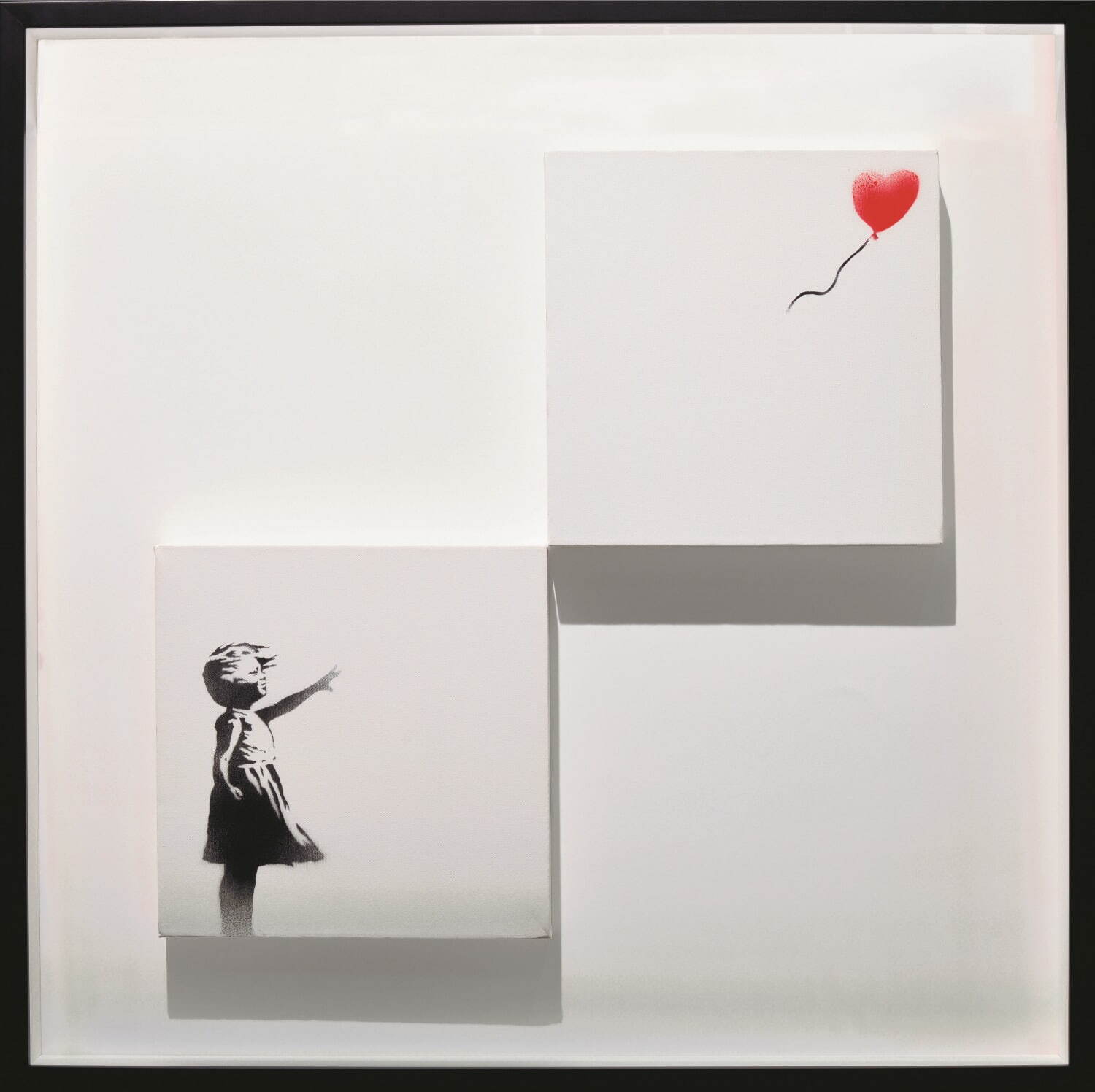 バンクシー《風船と少女》Girl with Balloon (Diptych)
2006年 個人蔵