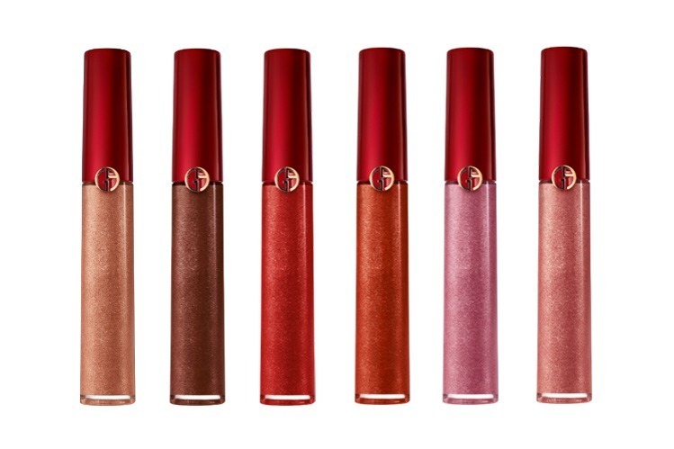 アルマーニ ビューティ19年クリスマスコスメ、ゴールドパール入りアイコンリップ＆フレグランスコフレ