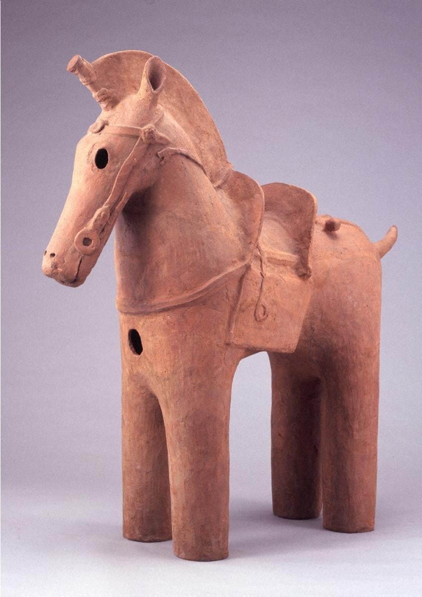 「埴輪 飾り馬」古墳時代 5～6世紀 岡田美術館蔵