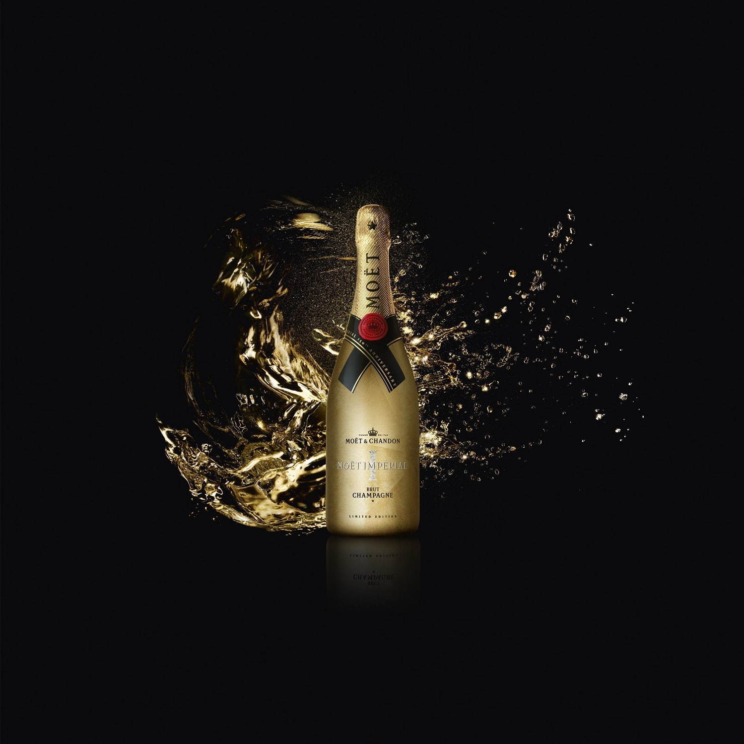 モエ・エ・シャンドンのシャンパン「モエ アンペリアル 150年 アニバーサリー ゴールド」｜写真2