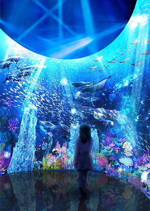 オーシャン バイ ネイキッド 光の深海展 横浜アソビルで 極彩色の深海世界を巡るデジタルアート ファッションプレス