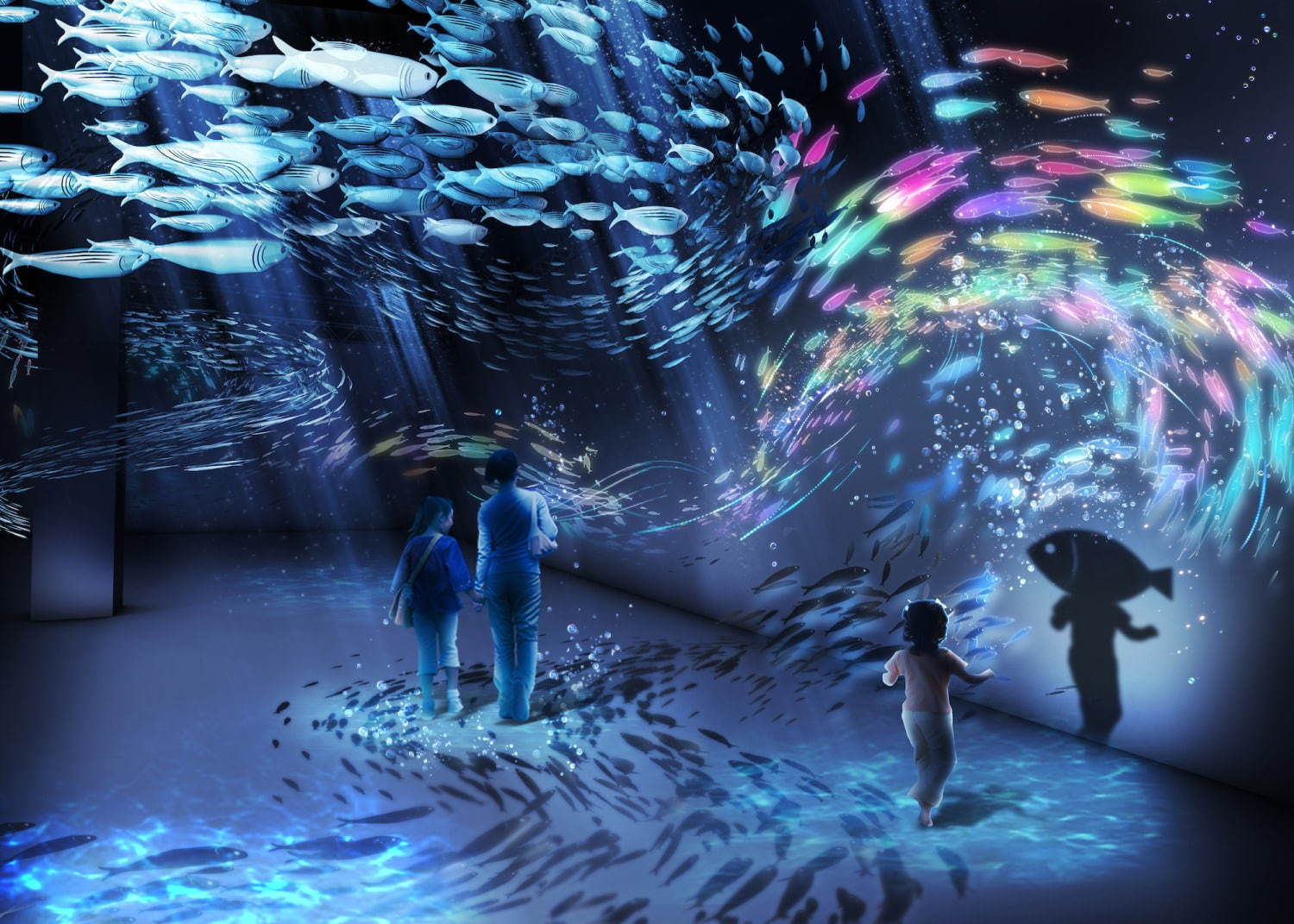「オーシャン バイ ネイキッド 光の深海展」横浜アソビルで、極彩色の深海世界を巡るデジタルアート｜写真6