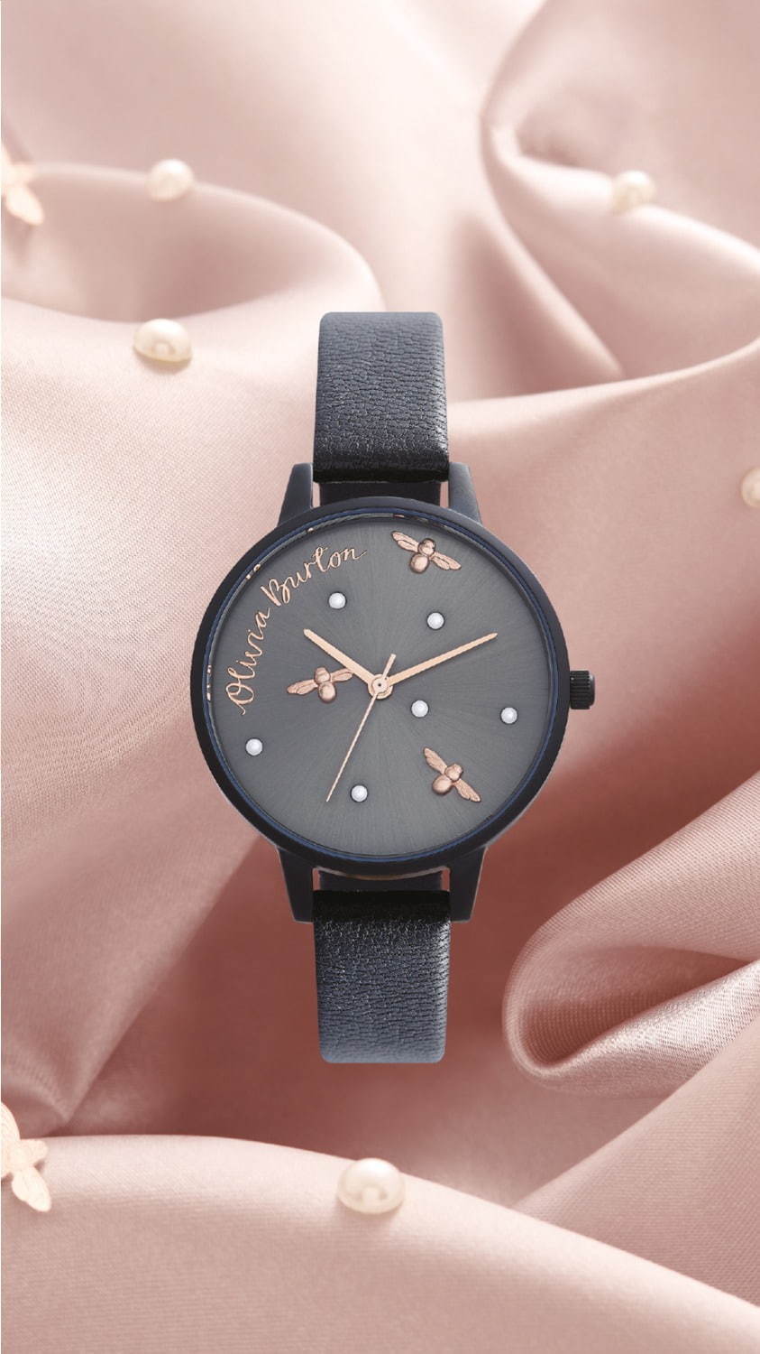 オリビア・バートンの新作腕時計 - 煌めくグリッターや“蜂”モチーフ、冬うさぎの文字盤｜写真13