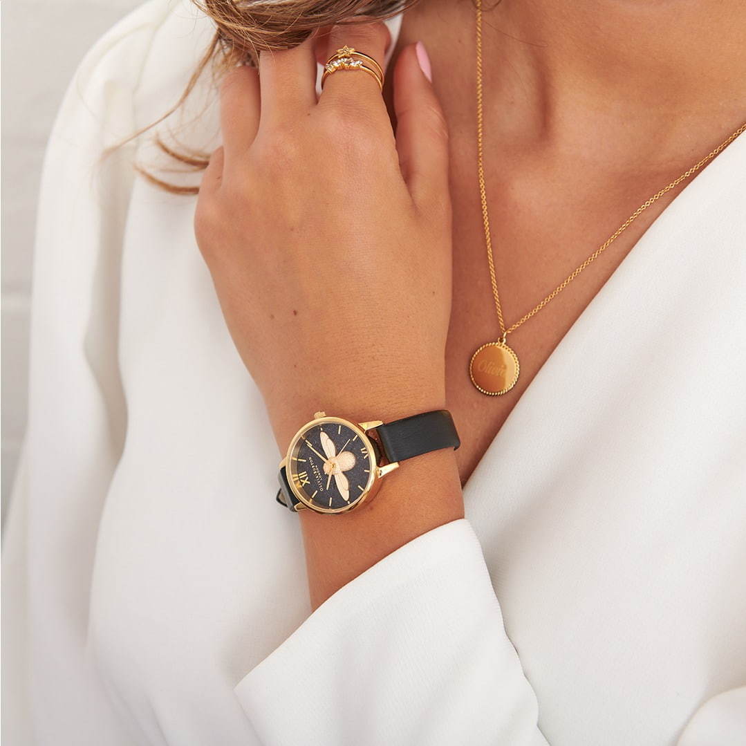 オリビア・バートンの新作腕時計 - 煌めくグリッターや“蜂”モチーフ、冬うさぎの文字盤｜写真6