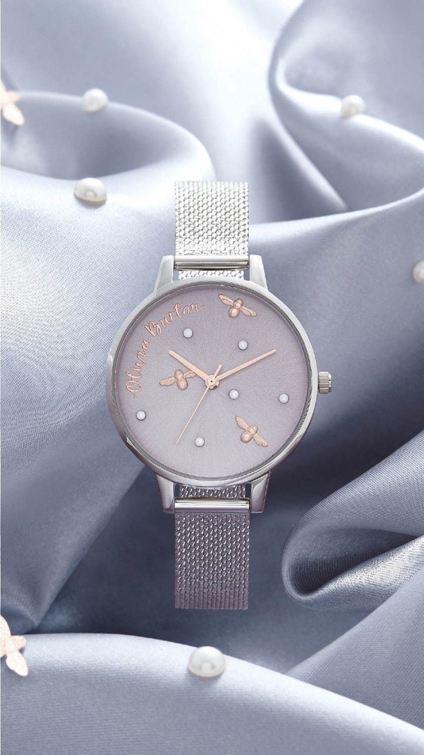 オリビア・バートンの新作腕時計 - 煌めくグリッターや“蜂”モチーフ、冬うさぎの文字盤｜写真12