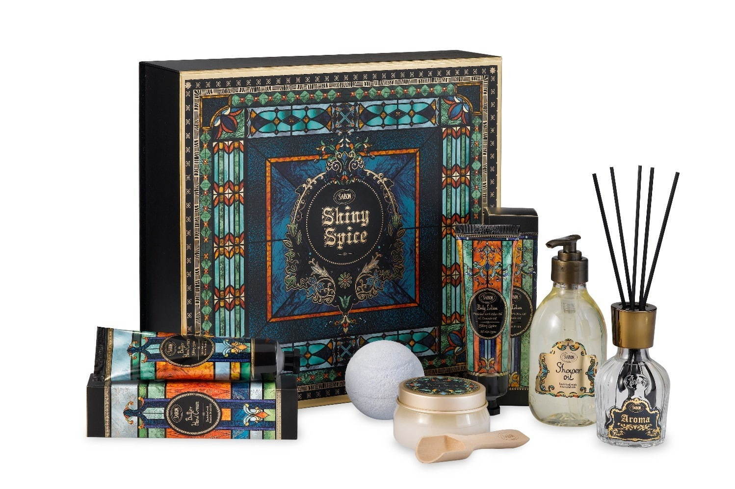 SABON19年クリスマスコフレ＆ボディケア 、“ステンドグラス”を思わせる限定の香り