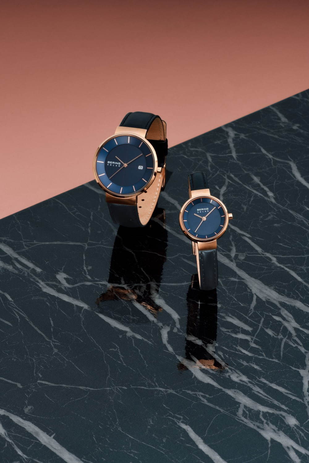 ベーリングの19秋冬新作メンズ＆ウィメンズ腕時計、グリーンやブルーの文字盤×ゴールドのケース｜写真5