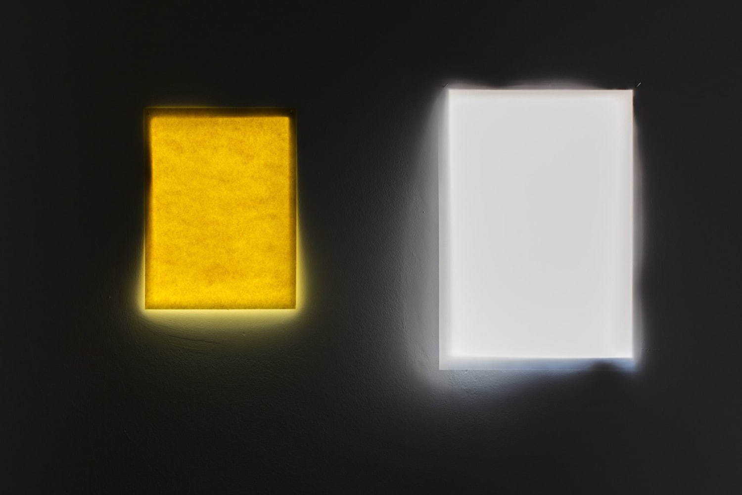 Gesture #1(left), Gesture #2(right) | Paper and light | 2018 | © Isabelle Arthuis, Courtesy of Fondation Hermès
