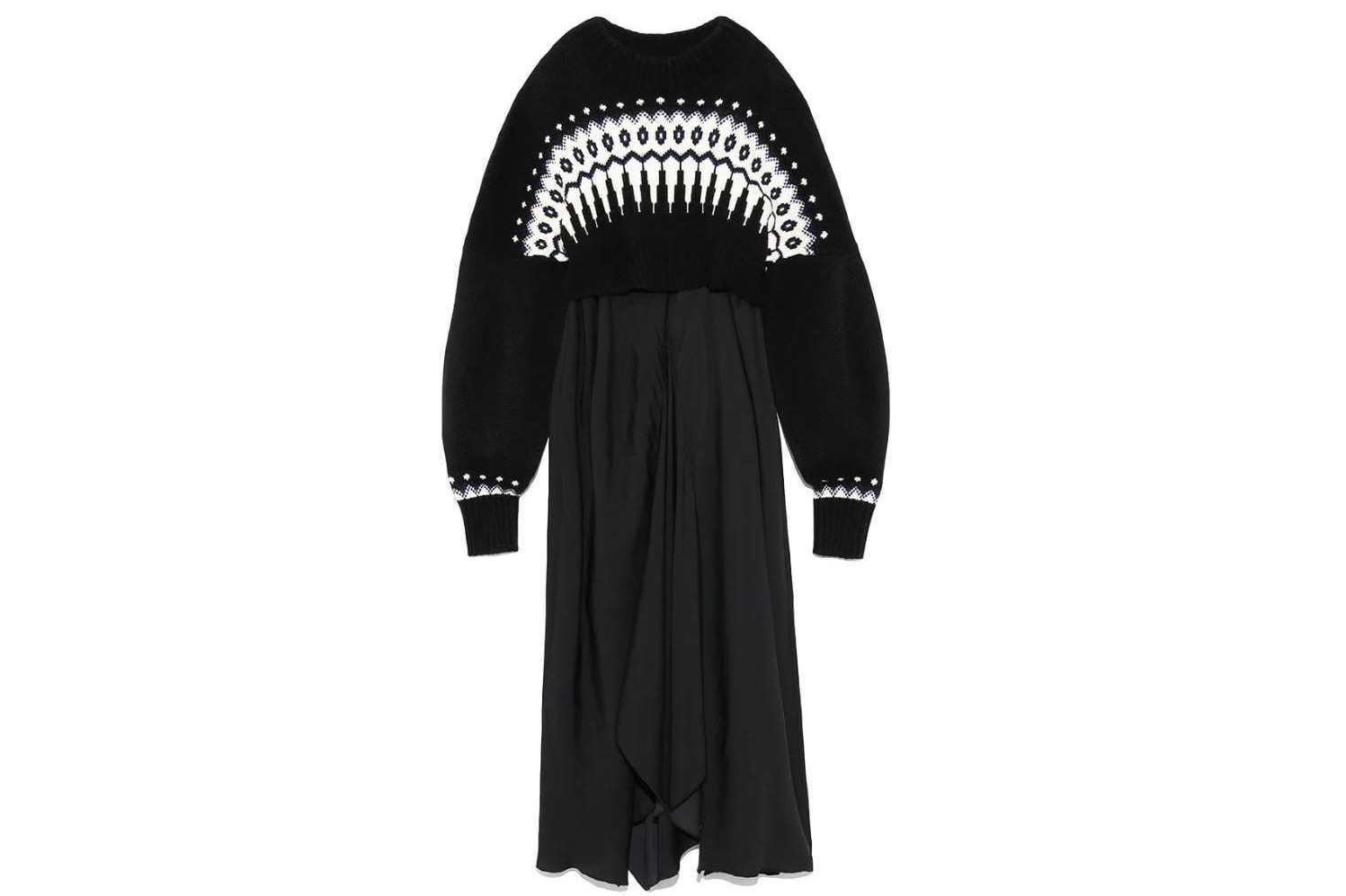 ファーファー新作“ノルディック柄”リバーシブルニットドレスや“ローズ刺繍”スカート