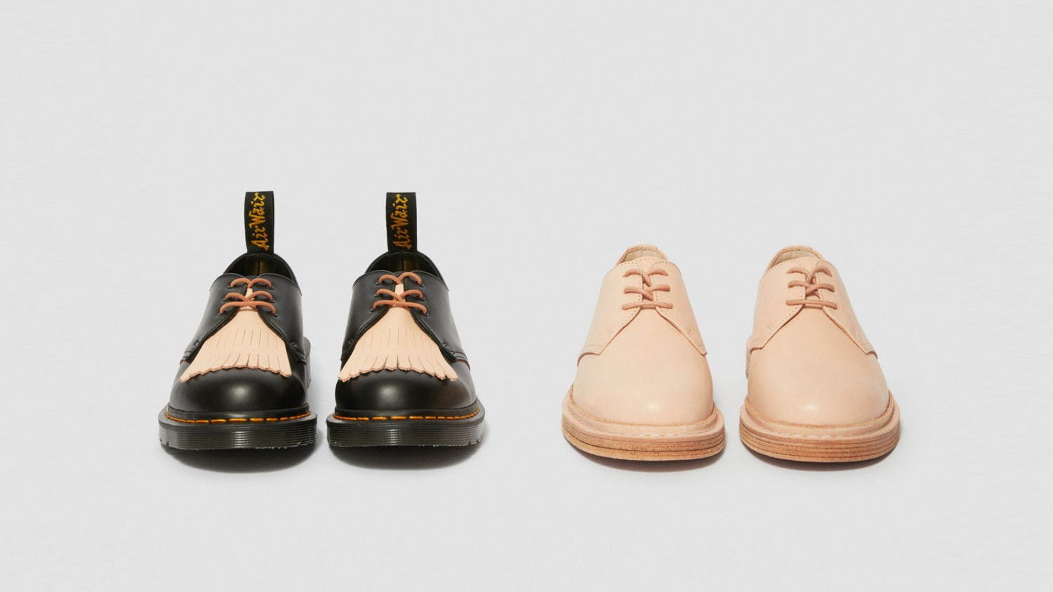 左)「1461 Hender Scheme」50,000円＋税
右)「manual industrial products 21 × Dr. Martens」58,000円＋税