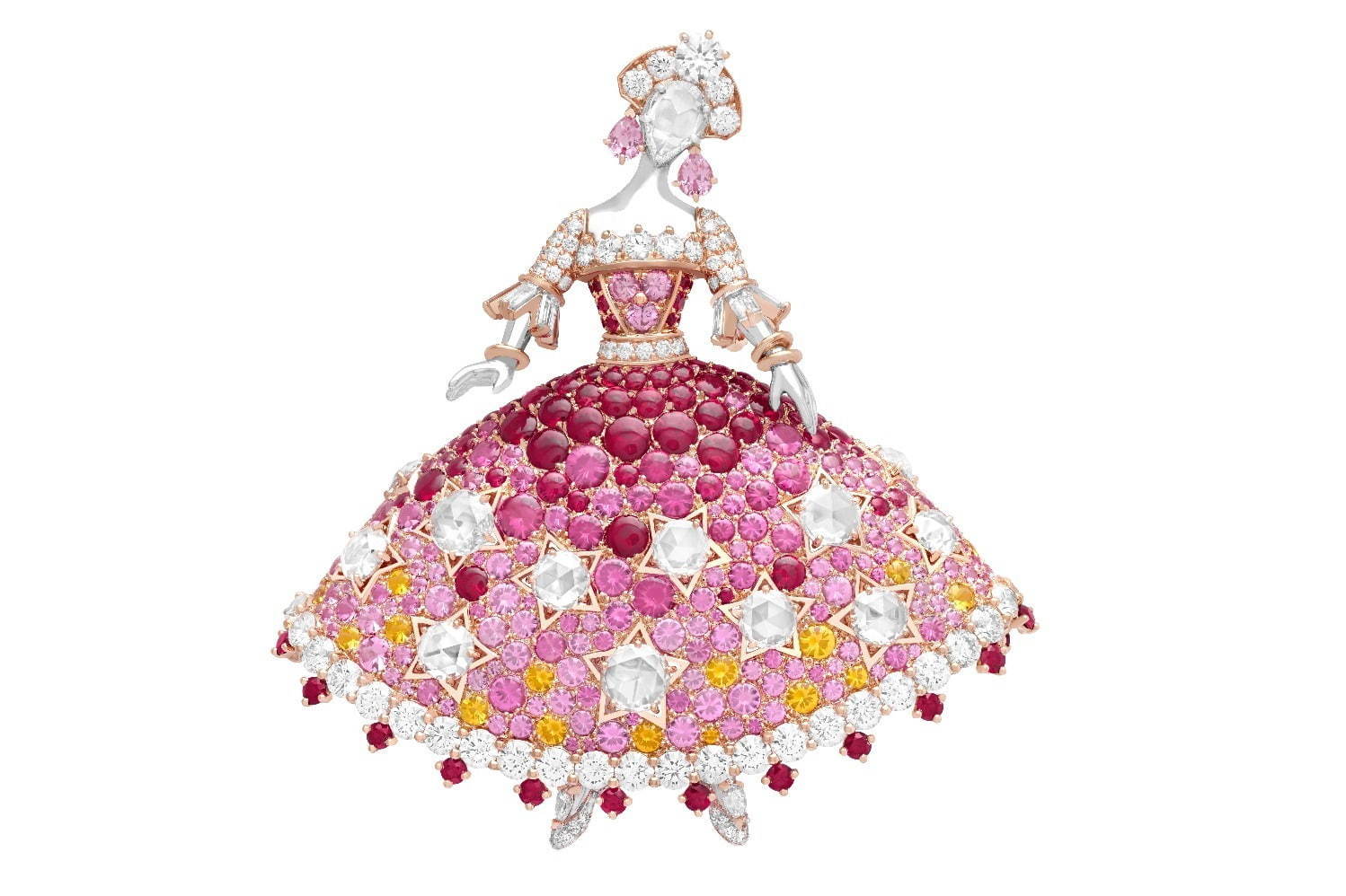 エメラルド｜ヴァン クリーフ＆アーペル“グリム童話”のハイジュエリーコレクション、ブレーメンの音楽隊がクリップに