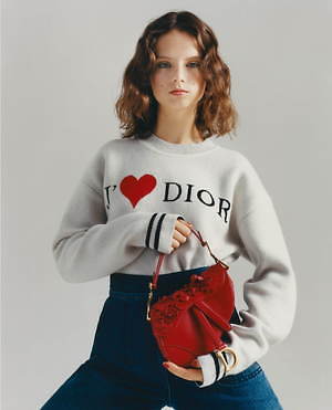 赤」DIORリボンハート1ロール