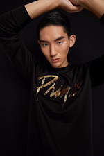 ZARA MAN×プリンスのTシャツ＆スウェットシャツ、ブラックにスパンコールの刺繍｜写真9