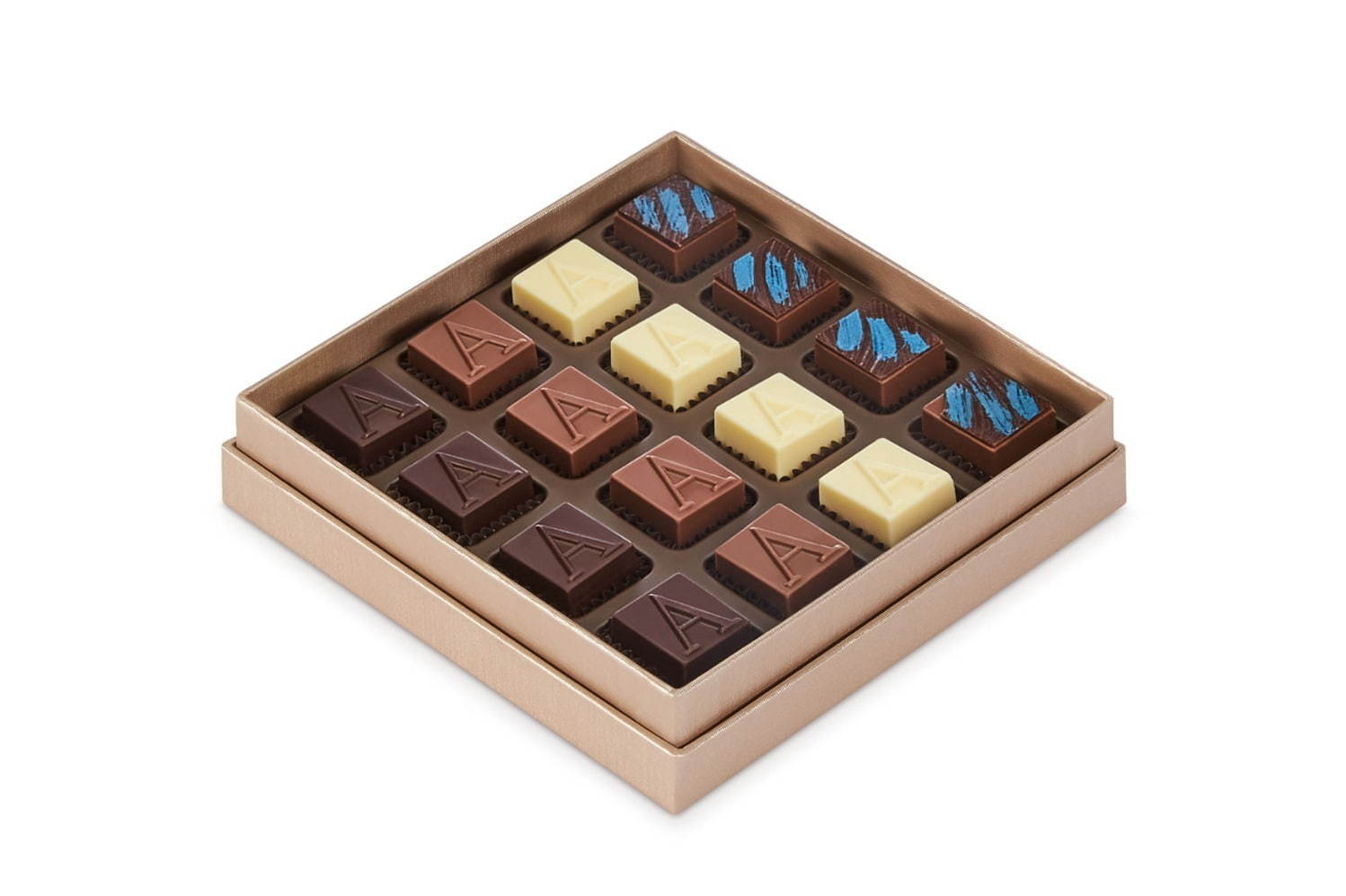アルマーニ/ドルチ、“スカーフ”で包んだ限定チョコレートボックス - 4種のプラリネをアソート｜写真2
